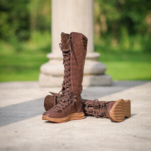 mittelalter schuhe für damen braune lederschuhe