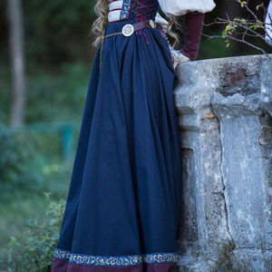 „Renaissance Erinnerung” Kleid mit Pseudo-Frauenhemd