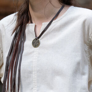Kurze Mittelalter Unisex Tunika aus feinem Leinen „Jägerin”