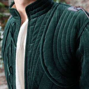 Kurzer gesteppter Gambeson aus Samt „Schwertmeister”