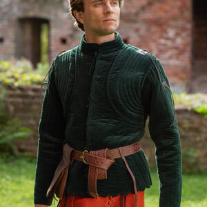 Kurzer gesteppter Gambeson aus Samt „Schwertmeister”