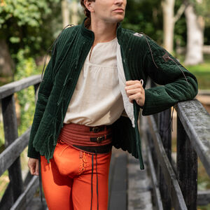 Kurzer gesteppter Gambeson aus Samt „Schwertmeister”