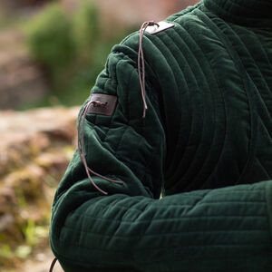 Kurzer gesteppter Gambeson aus Samt „Schwertmeister”