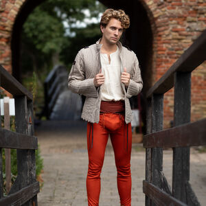 Kurzer Mittelalter Gambeson mit Jakobsmuscheln „Heckenritter“ SCA WMA Rüstungsjacke