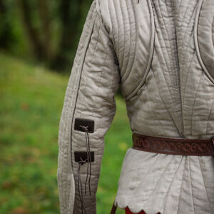 Kurzer Mittelalter Gambeson mit Jakobsmuscheln „Heckenritter“ SCA WMA Rüstungsjacke