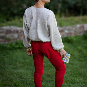 Kurzes Leinenhemd „Söldner“, Herrentunika aus der Frührenaissance