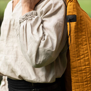 Kurzes Leinenhemd „Söldner“, Herrentunika aus der Frührenaissance