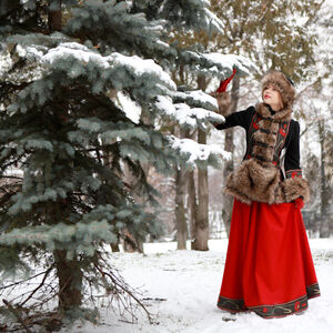 Kurzmantel Russisches Märchen aus Wolle