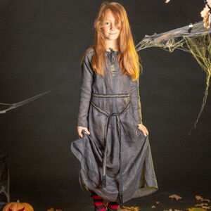 Langes Unterkleid aus Leinen für Kinder, Halloween Edition