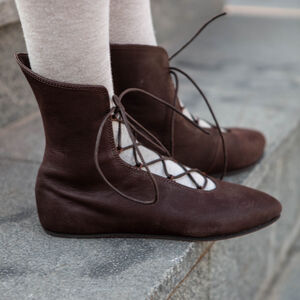 Renaissance Lederschuhe mit Schnürung 