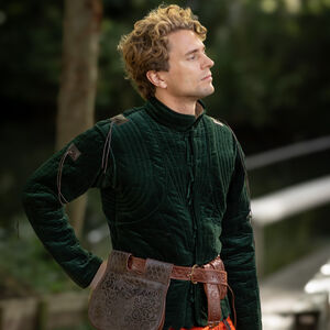 Ledertasche mit Taschen und Bärenprägung