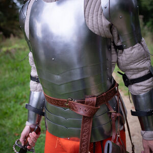 Leichter Brustpanzer aus Federstahl „Heckenritter“ für WMA, HEMA Harnischfechten