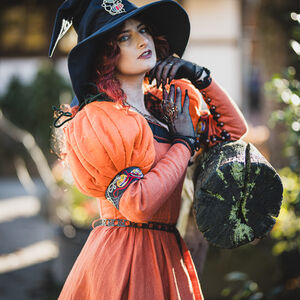 Linen Boned Corset Kirtle “Pumkin Dress"