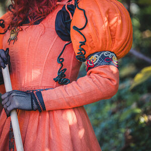 Linen Boned Corset Kirtle “Pumkin Dress"