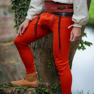 Lendenier C-Gürtel für die Beinschienen „Heckenritter“ aus Leinen