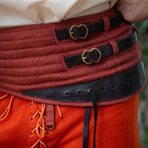 Lendenier C-Gürtel für die Beinschienen „Heckenritter“ aus Leinen