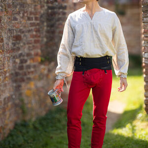 Lendenier Rüstgürtel zur Befestigung der Beinpanzerung „Söldner“ aus Baumwolle