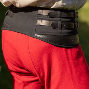 Lendenier Rüstgürtel zur Befestigung der Beinpanzerung „Söldner“ aus Baumwolle