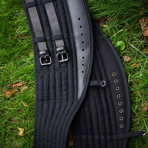 Lendenier Rüstgürtel zur Befestigung der Beinpanzerung „Söldner“ aus Baumwolle