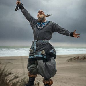 Limitierte Winter-Edition: Bestickte Wikinger-Tunika aus Wolle „Jarl Erik“