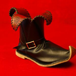 Mitelalter/fantasie Leder Stiefel "Glocken"