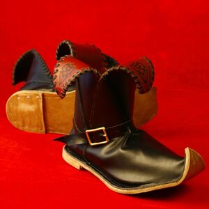 Mitelalter/fantasie Leder Stiefel "Glocken"