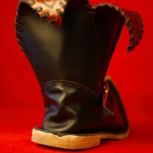 Mitelalter/fantasie Leder Stiefel "Glocken"