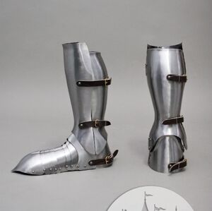 Mittelalter Eisenschuhe für Beinschutz