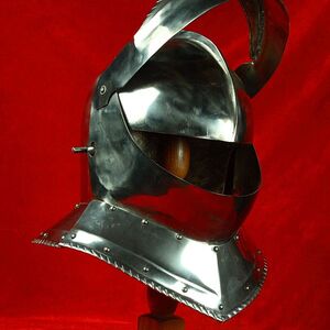 Mittelalter Exklusiver Armet Kampfhelm
