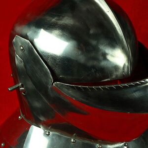 Mittelalter Exklusiver Armet Kampfhelm