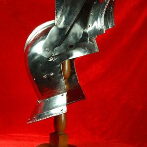 Mittelalter Exklusiver Armet Kampfhelm