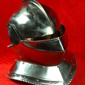 Mittelalter Exklusiver Armet Kampfhelm