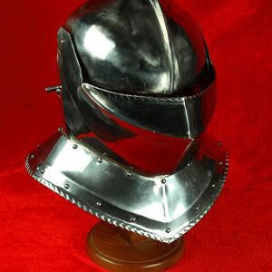 Mittelalter Exklusiver Armet Kampfhelm