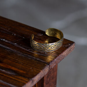 Mittelalter geätztes Armband aus Messing „Mittelalter Familie”