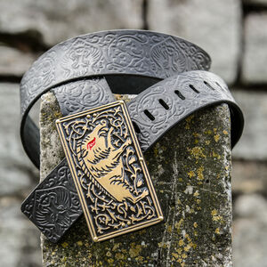 Mittelalter Gürtel mit Geheimtasche „Eigenwilliger Ritter”