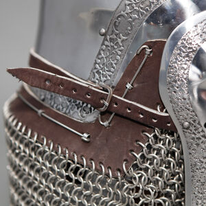 Etched Medieval armor helm