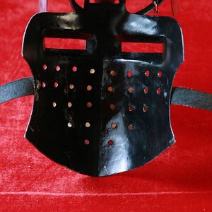 Mittelalter Helm Beckenhaube "Klappvisier"