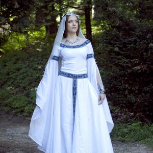 Mittelalter Fantasie Hochzeitskleid &quot;Schwan&quot;