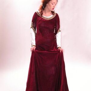 Mittelalter Kleid mit Chemise "Dame des Herzens"