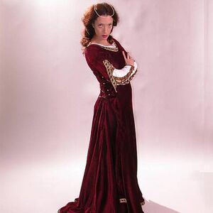 Mittelalter Kleid mit Chemise "Dame des Herzens"