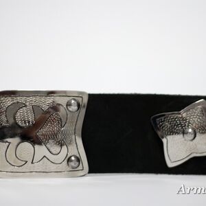 Mittelalter Ledergürtel Mit Stahlverzierungen