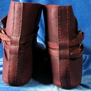 Mittelalter Lederschuhe Mit Riemen
