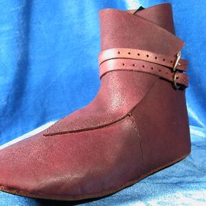 Mittelalter Lederschuhe Mit Riemen