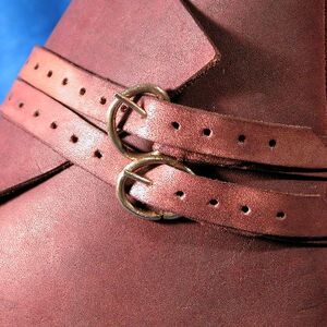 Mittelalter Lederschuhe Mit Riemen