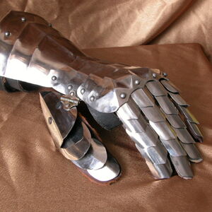 Mittelalter Panzerhandschuhe Mit Beweglichen Fingern