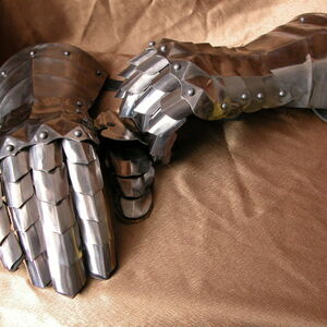Mittelalter Panzerhandschuhe Mit Beweglichen Fingern