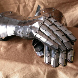 Mittelalter Panzerhandschuhe Mit Beweglichen Fingern
