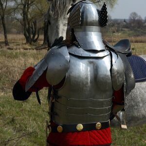 Mittelalter Rüstung Rückenpanzer, Schulternschutz und Helm