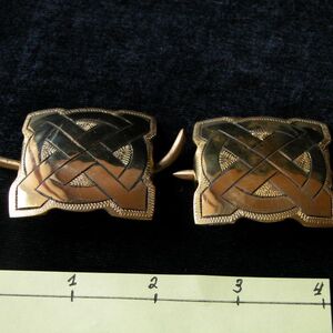 Mittelalter Schliesse Aus Messing Mit Keltischem Motiv-3