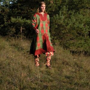 CHECKED FLAX NORMAN TUNIC